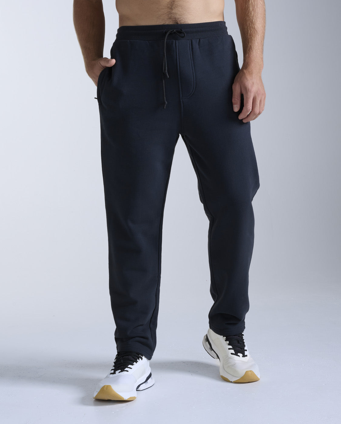 2xu-ez-straight-leg-organic-cotton-trackpants-nero-pantaloni-tuta-cotone-bio image 1