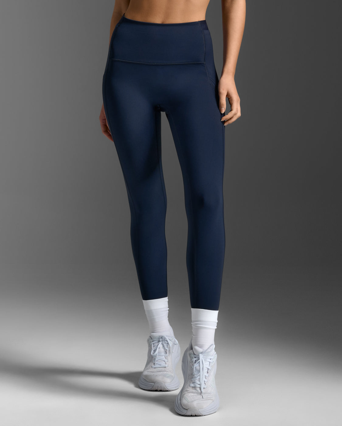 2xu-form-stash-hi-rise-compression-tights-con-tasche-donna-navy image 2