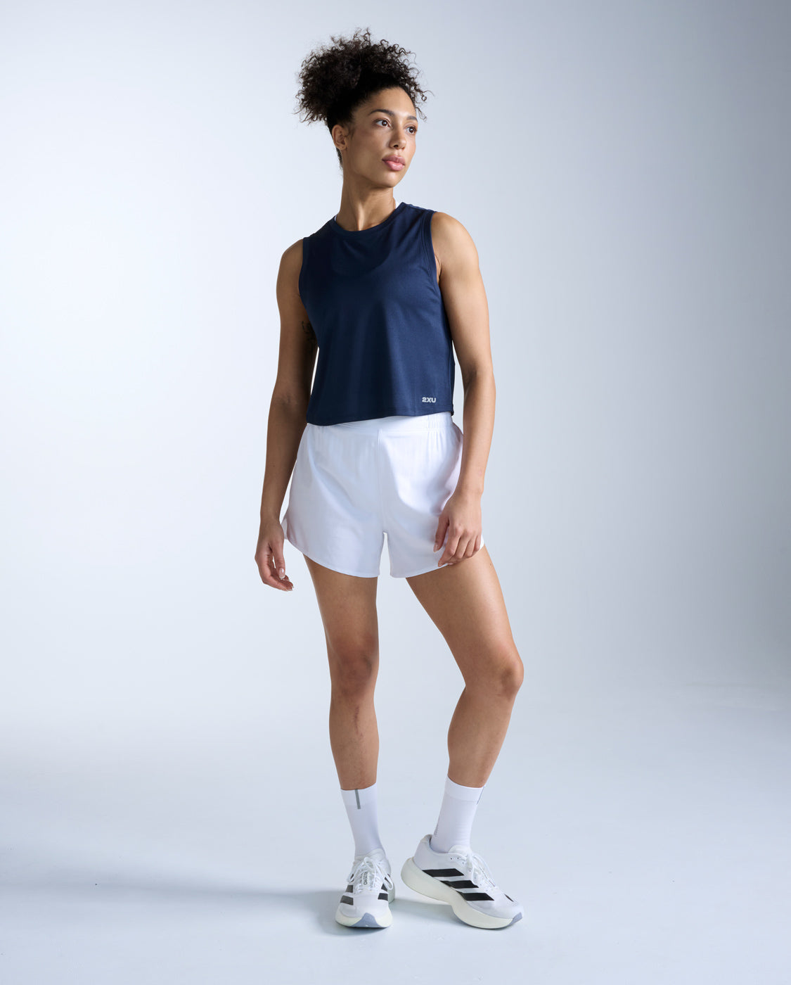 2xu-aero-mesh-crop-tank-canotta-running-donna-blu image 7