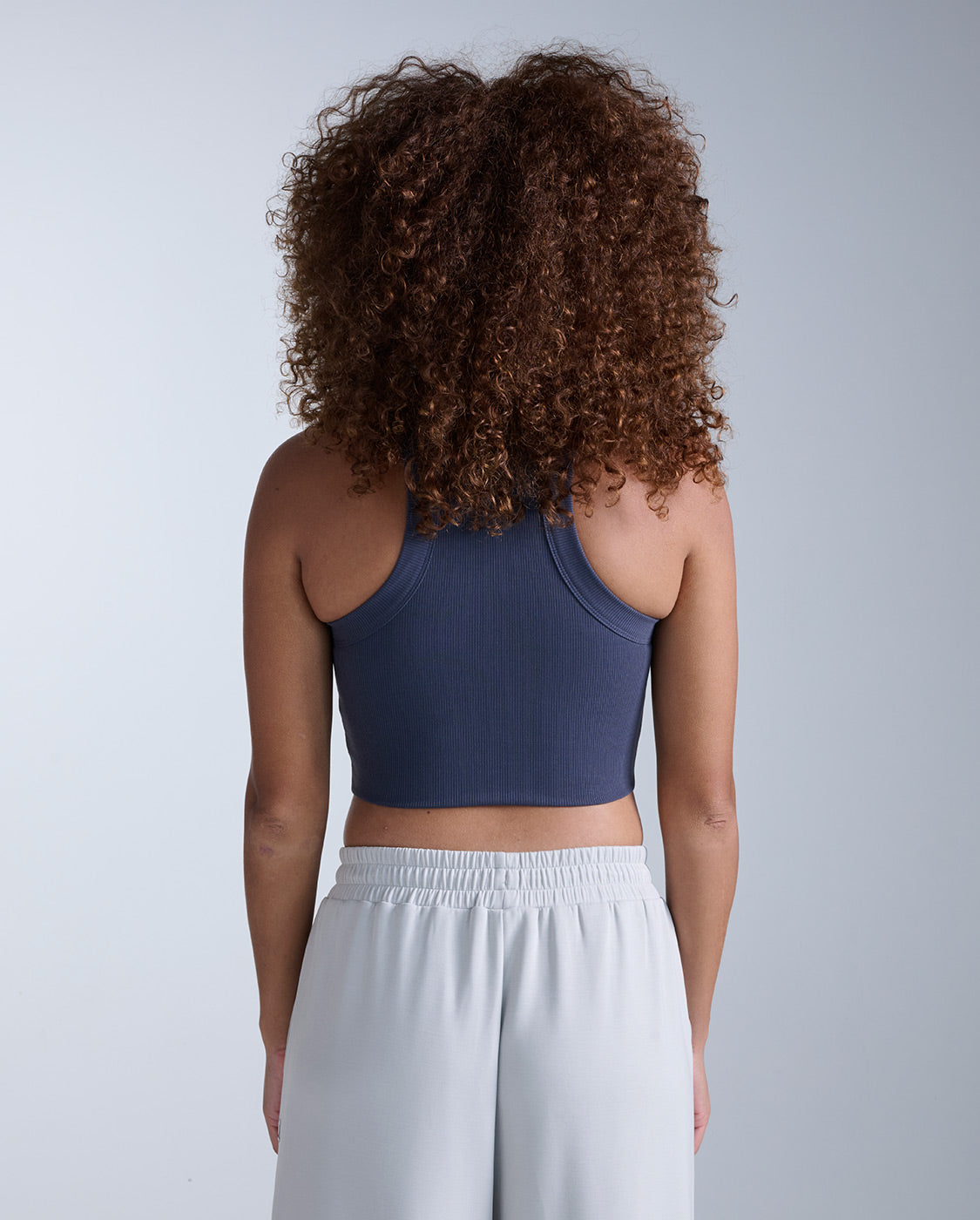 2xu-fluid-tencel-ribbed-crop-tank-top-donna-grigio-3e414a image 3