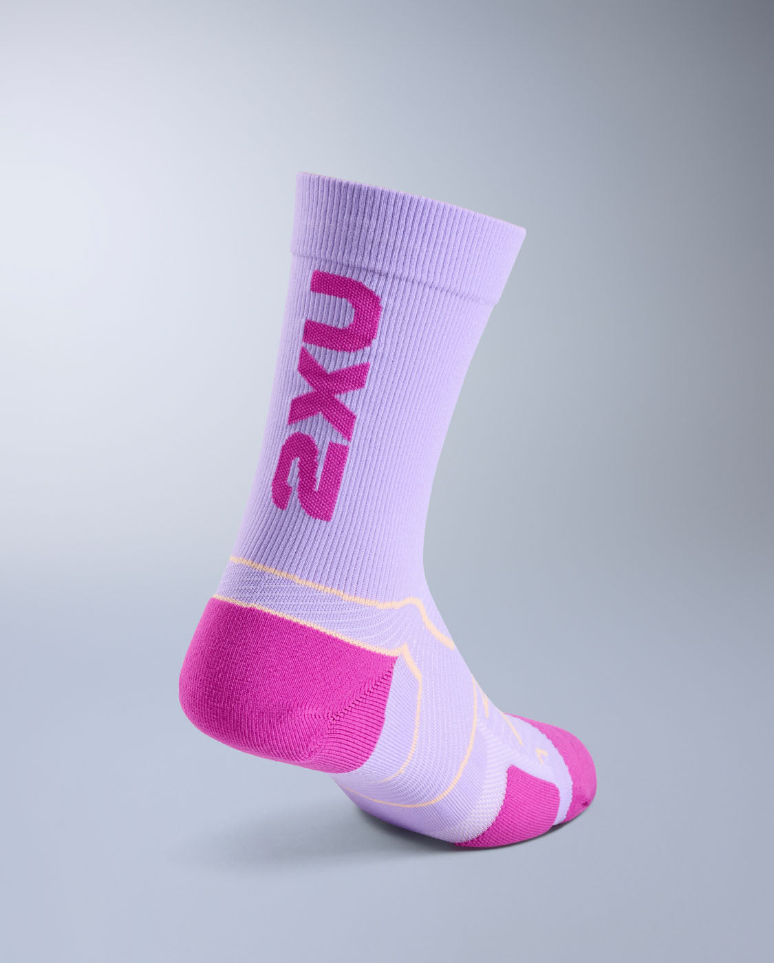 2xu-vectr-cushion-crew-socks-lilla-unisex-calze-max-cushion-3-25-mm image 2