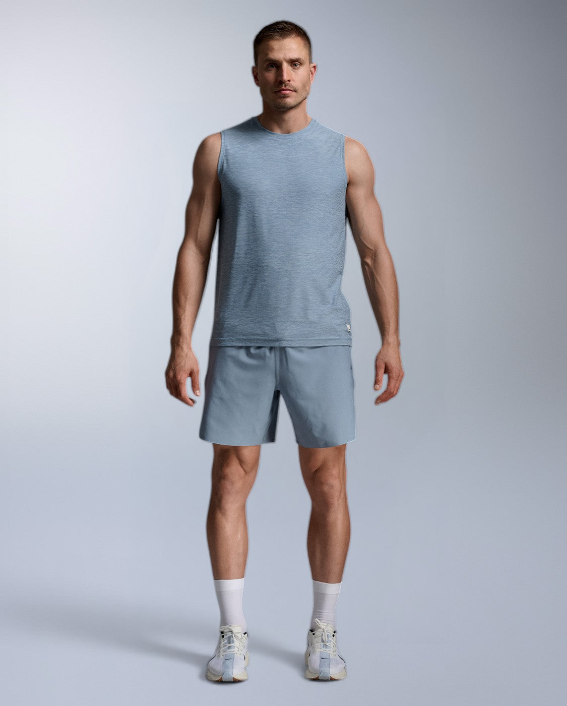 2xu-signature-tank-canotta-training-uomo-blu-regular-fit image 5