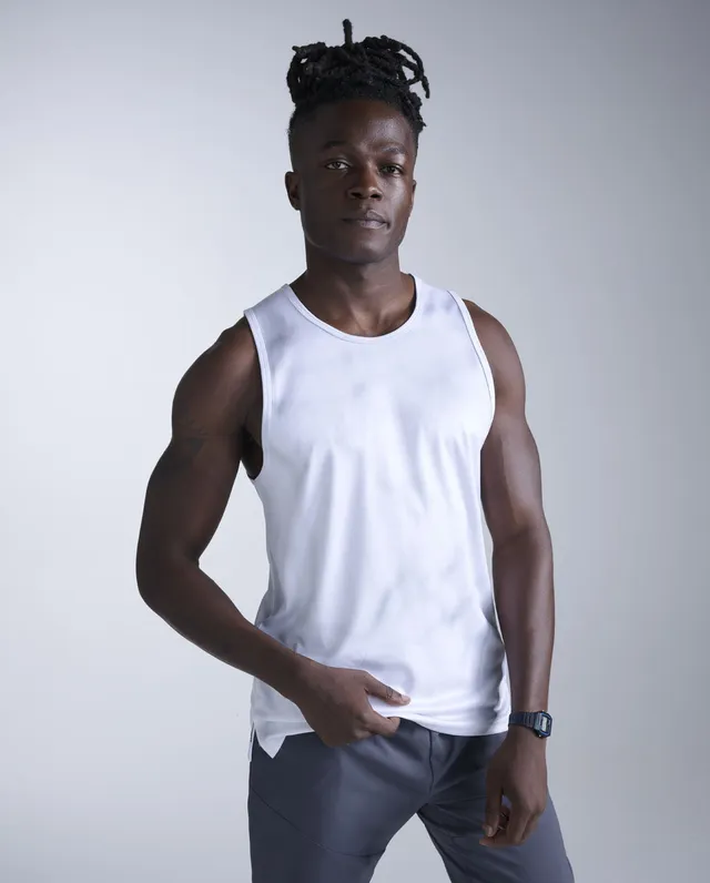 2xu-aero-tank-canotta-running-uomo-grigio-azzurro image 1
