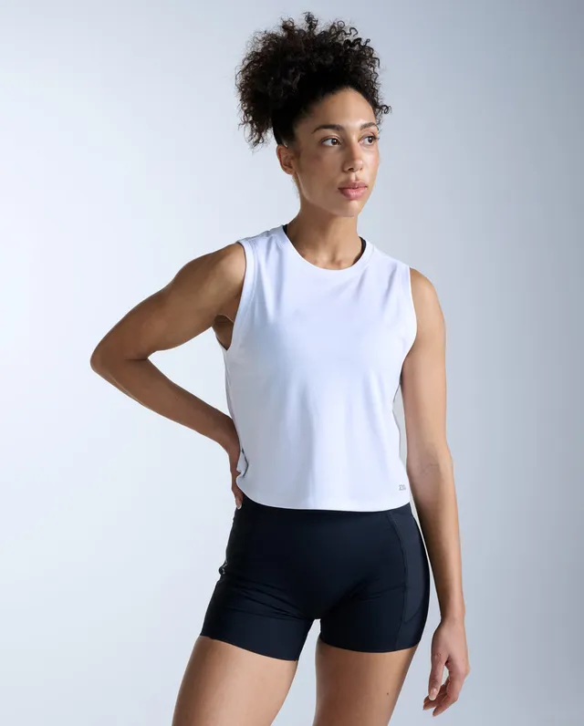 2xu-aero-mesh-crop-tank-donna-canotta-running-bianca-slim image 1