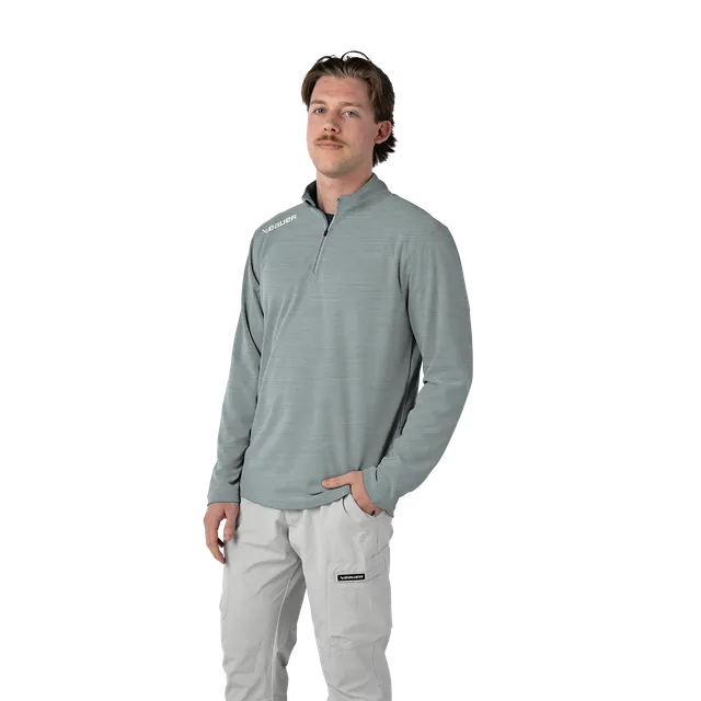 bauer-team-perf-felpa-quarter-zip-senior-con-inserti-riflettenti image 1