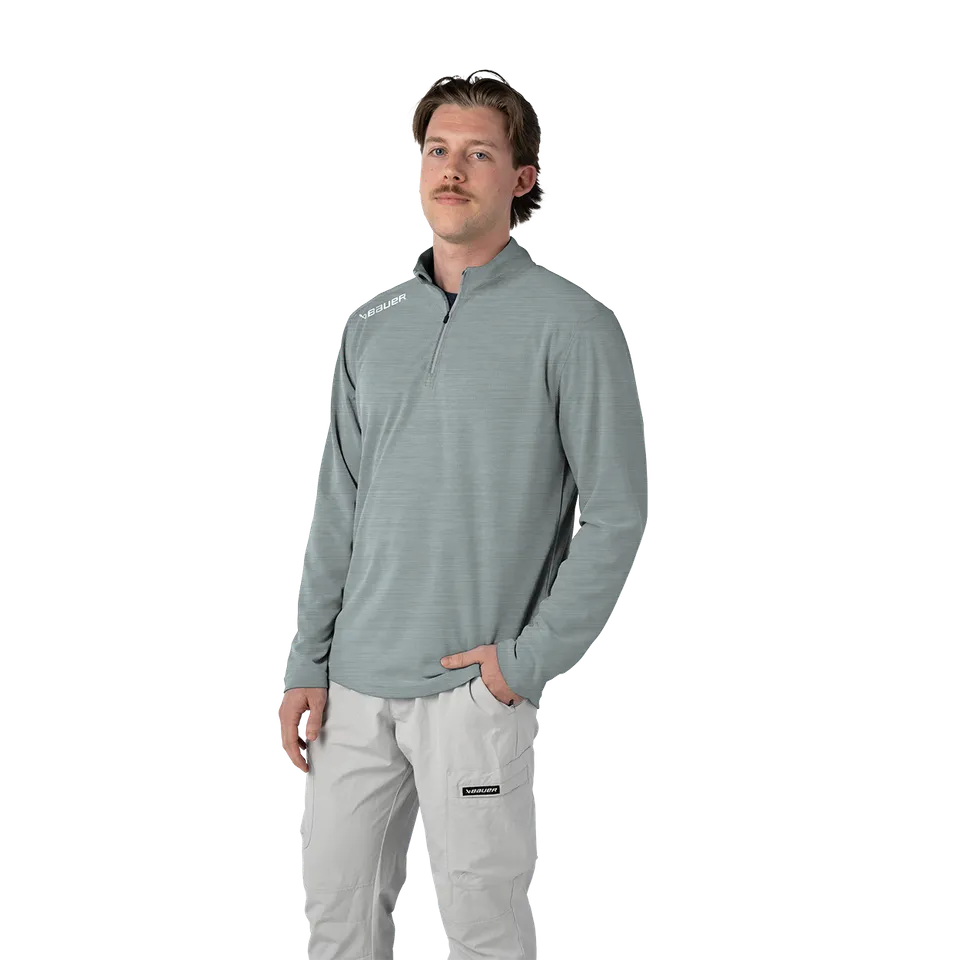 bauer-team-perf-felpa-quarter-zip-senior-con-inserti-riflettenti image 1