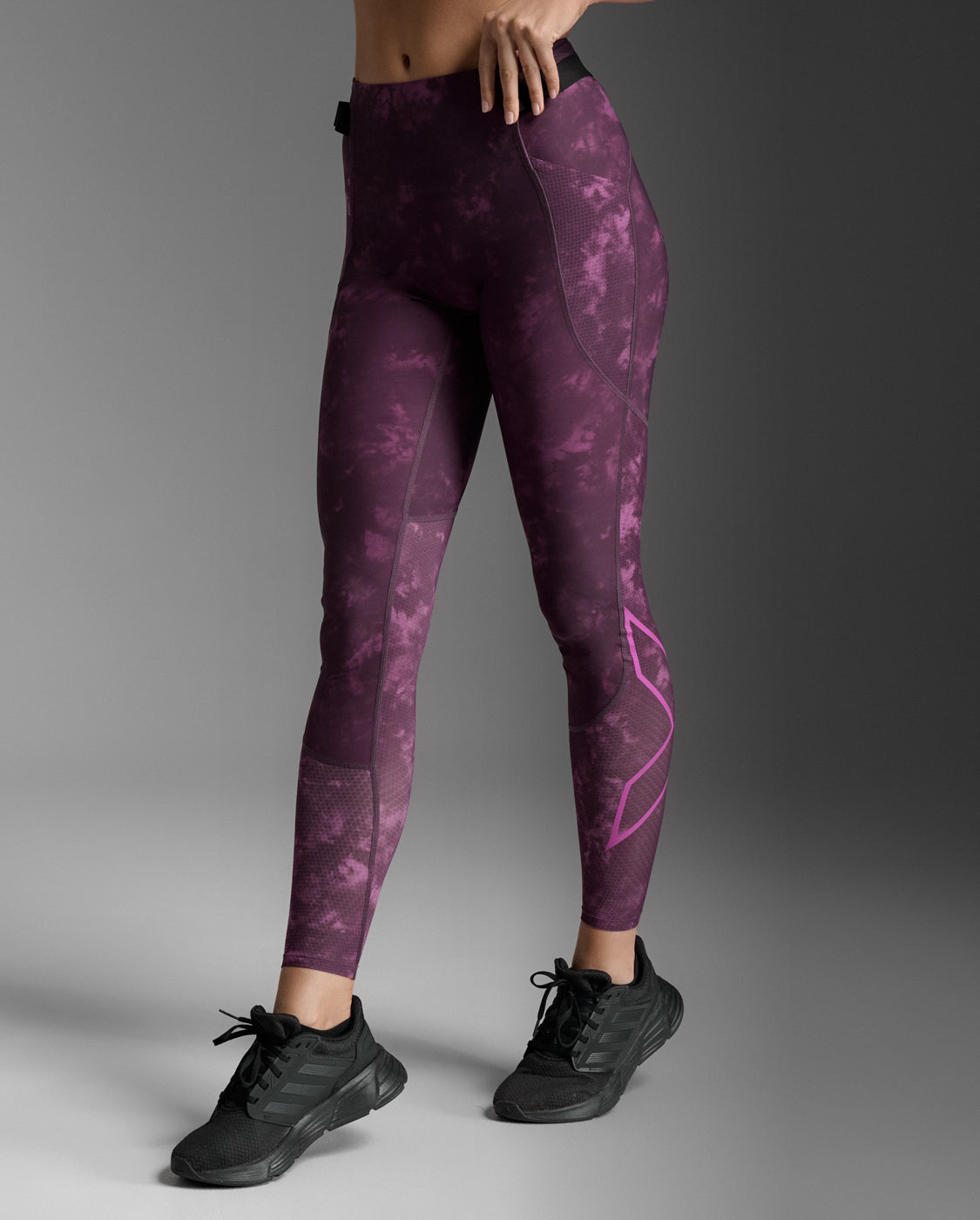 2xu-aero-mesh-hi-rise-compression-tights-leggings-donna-viola image 4