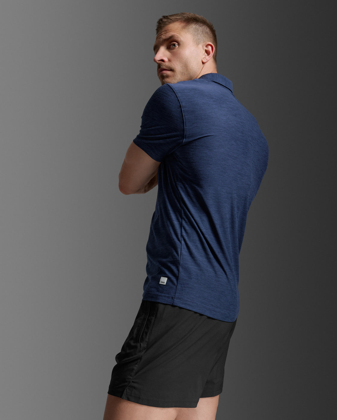 2xu-signature-polo-polo-training-uomo-blu-navy image 6