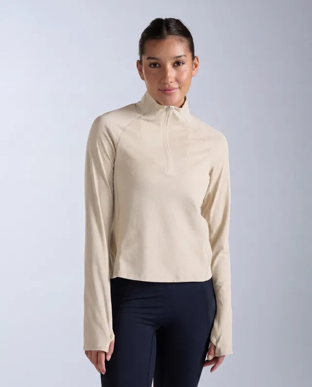 2xu-aero-trail-1-2-zip-donna-beige image 1