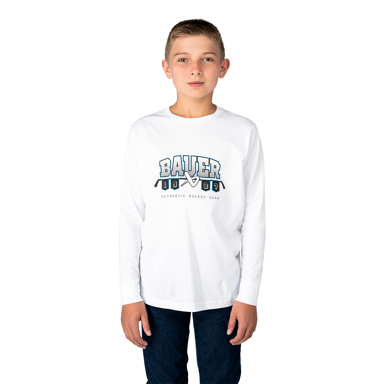 bauer-banner-graphic-maglietta-manica-lunga-youth image 1