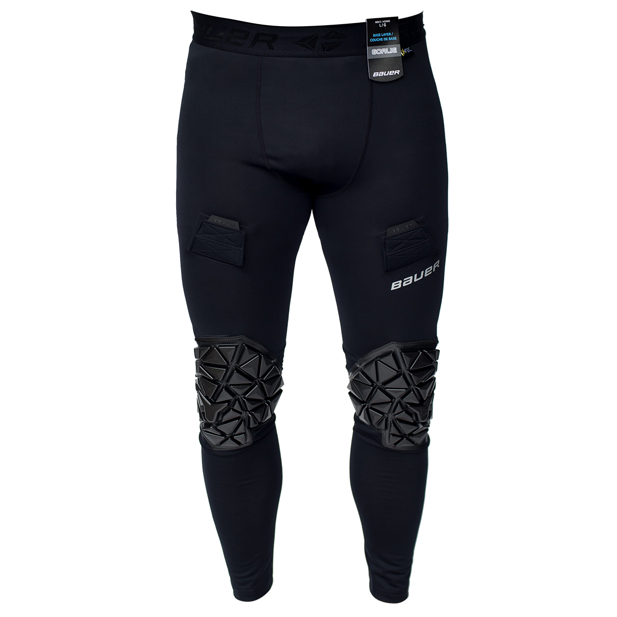 bauer-elite-pantalone-imbottito-portiere-compressione-senior image 1