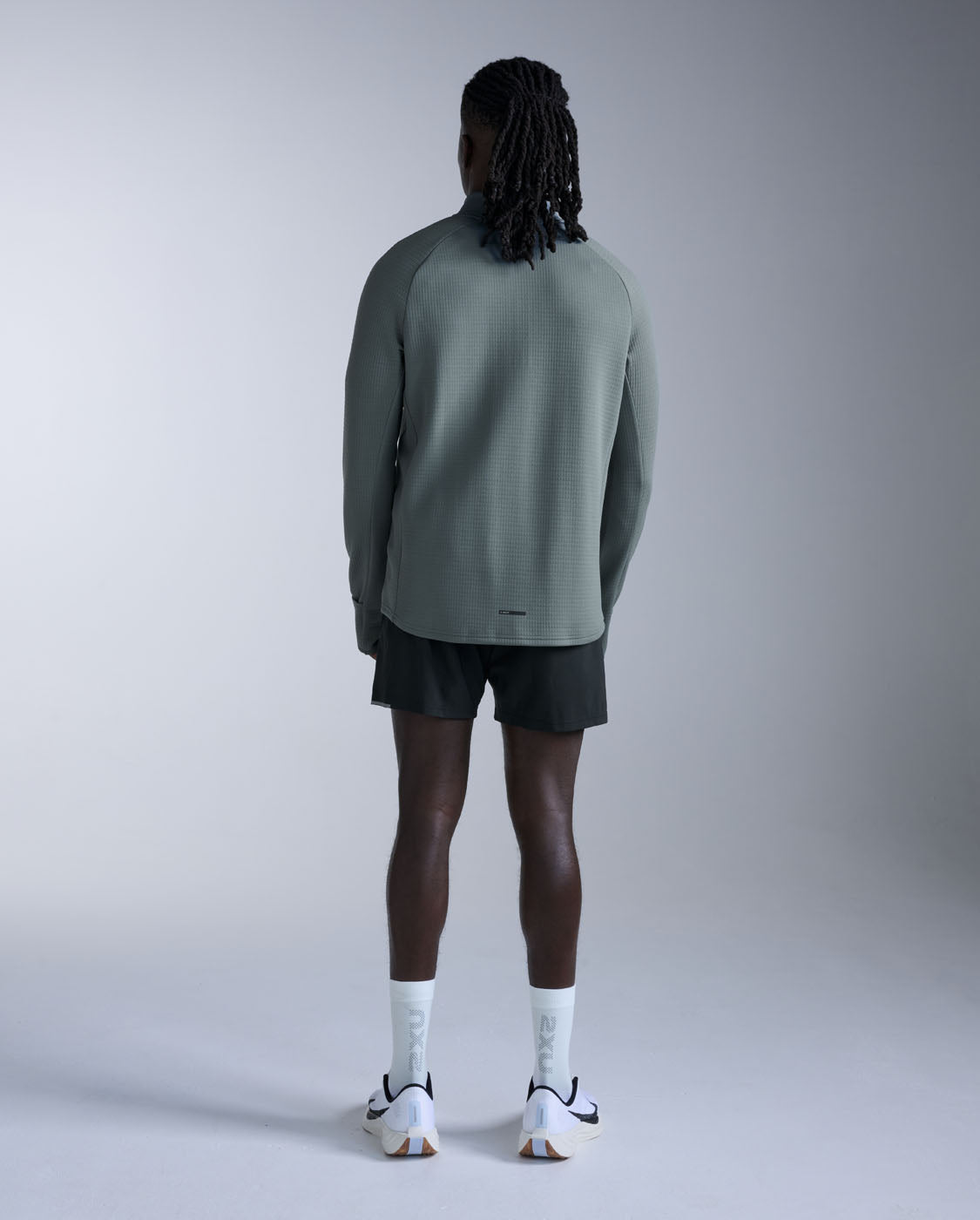 2xu-ignition-haptic-1-4-zip-mezza-zip-termica-verde image 8