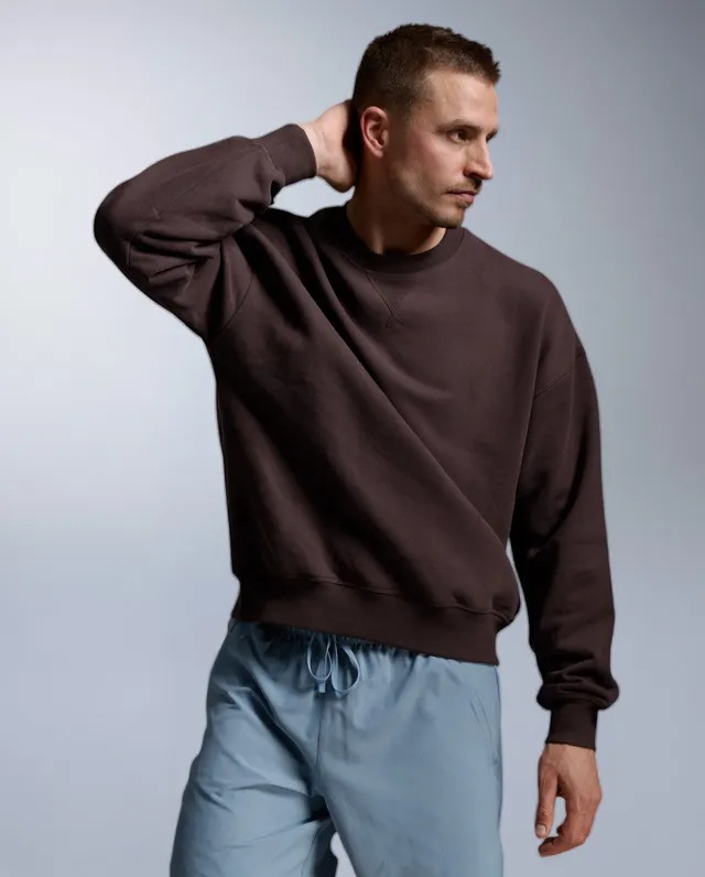 2xu-ez-oversized-organic-cotton-crew-marrone-felpa-unisex image 1