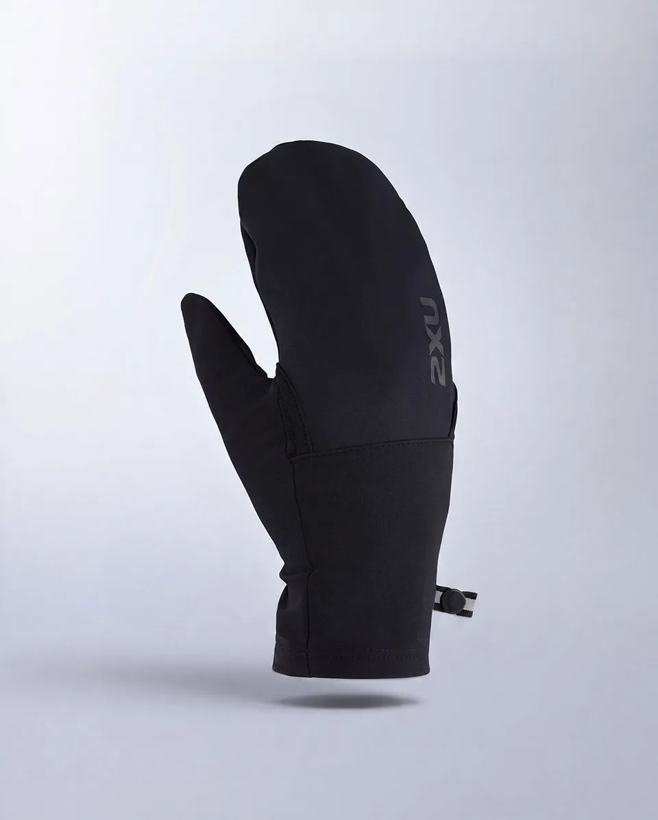 2xu-ignition-shield-mittens-guanti-running-antivento-uomo-donna-nero image 1