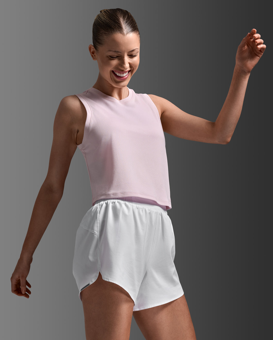 2xu-aero-mesh-crop-tank-top-crop-donna-rosa-chiaro image 1