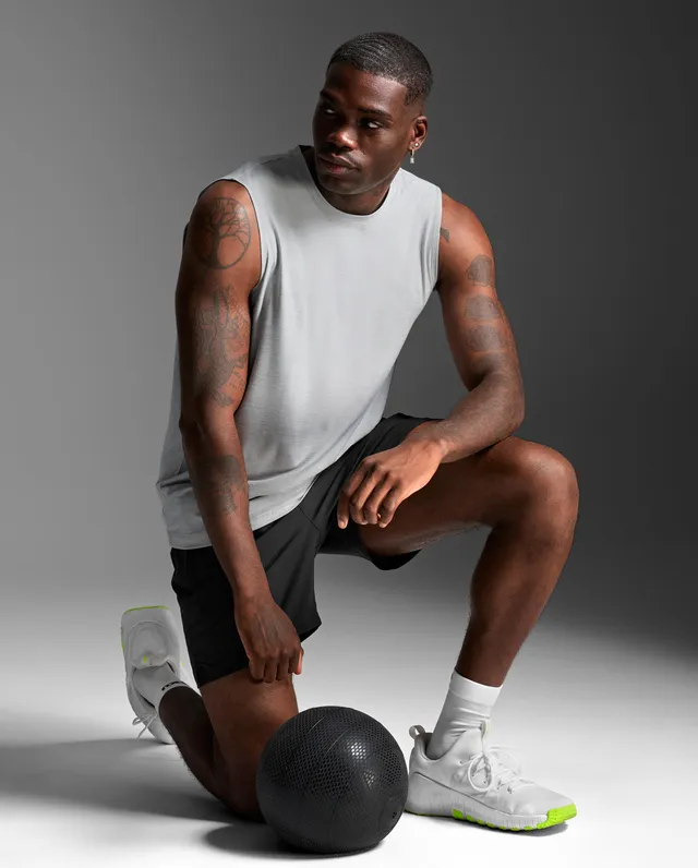 2xu-aspire-signature-tank-uomo-canotta-palestra-grigia image 1
