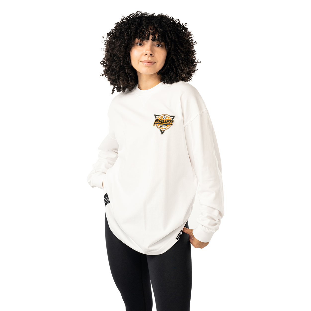 bauer-long-sleeve-retro-tee-maglia-manica-lunga-uomo-hockey image 8