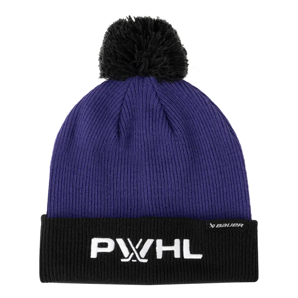 bauer-pwhl-knit-pom-uomo-berretto-con-pompon image 1