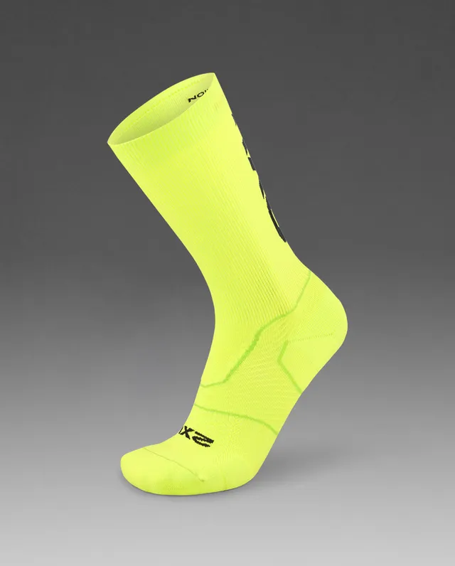 2xu-vectr-light-cushion-crew-socks-uomo-giallo-fluo image 1