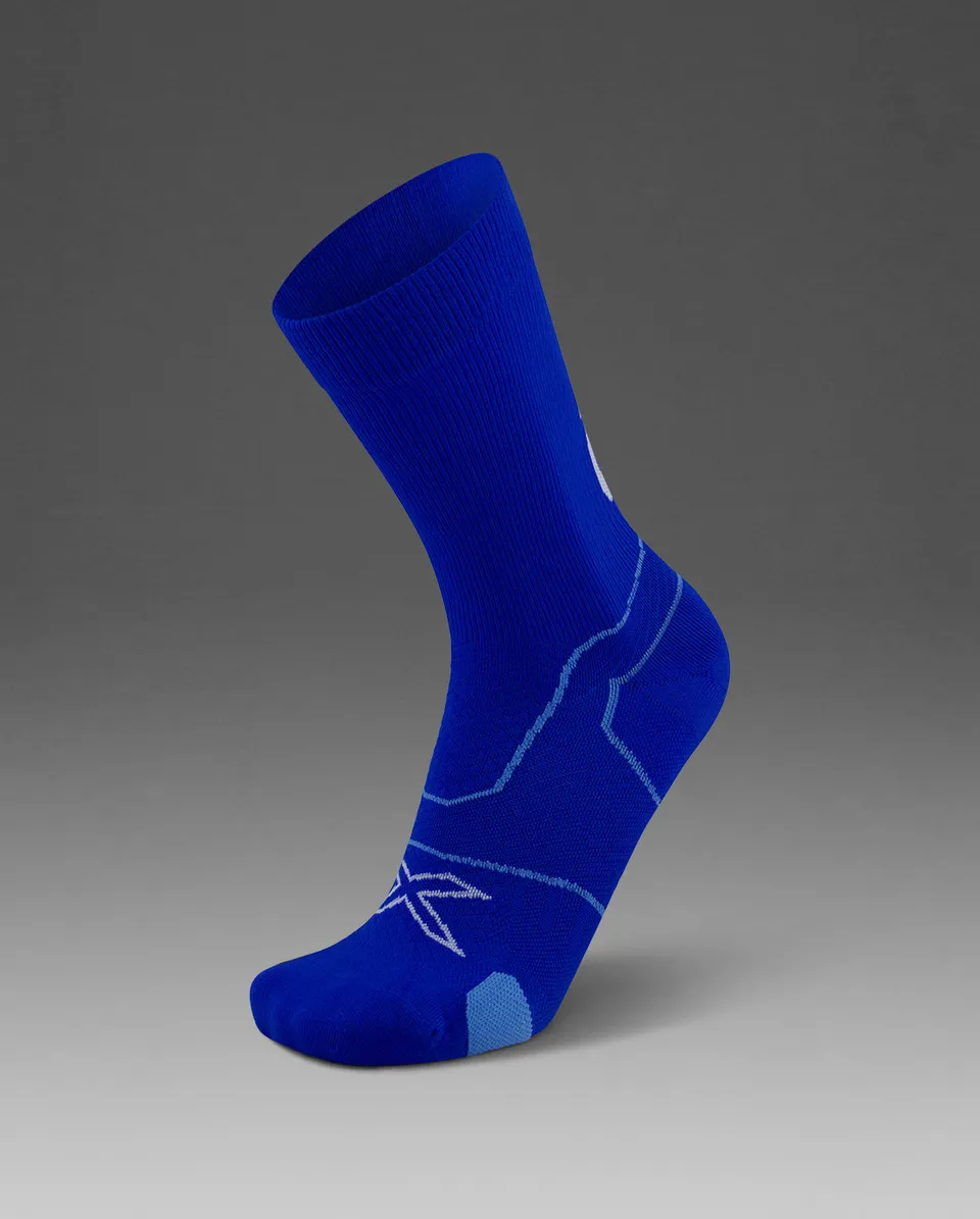 2xu-vectr-cushion-crew-socks-blu-calzini-running-ammortizzati image 1