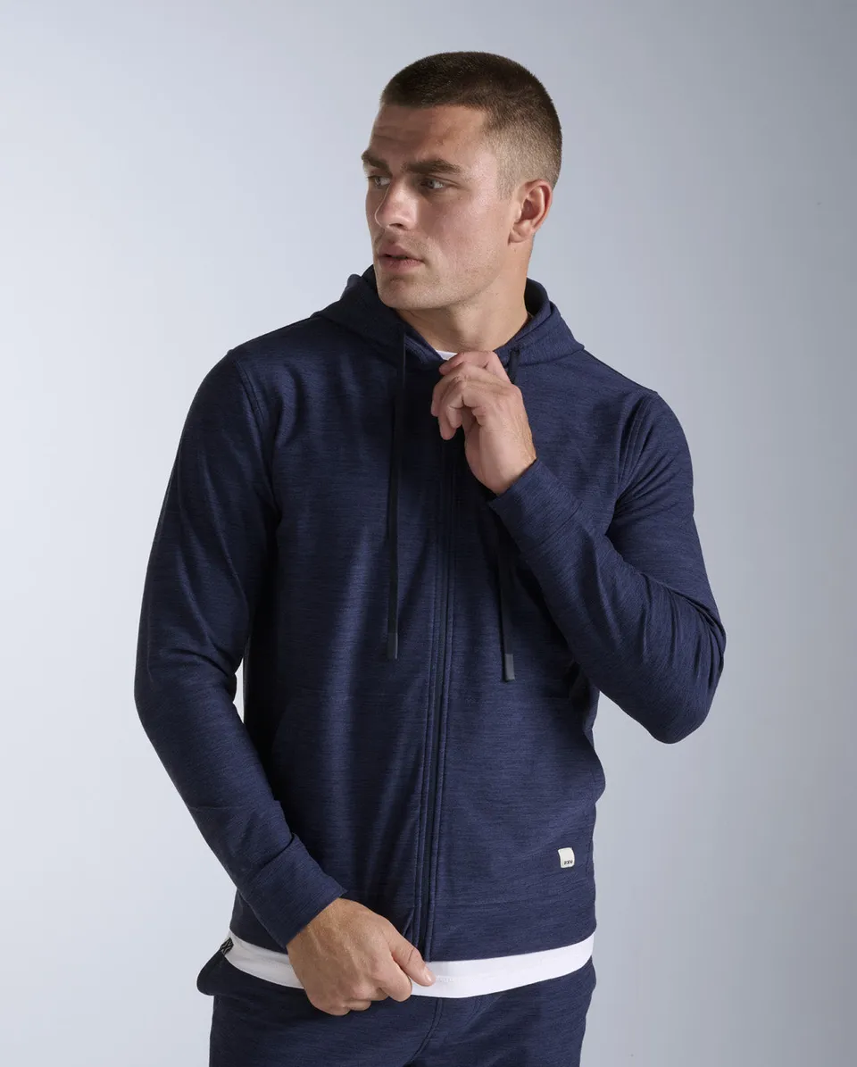 2xu-signature-zip-through-hoodie-felpa-zip-blu-uomo image 1