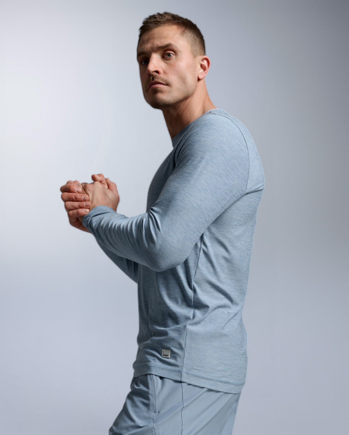 2xu-signature-long-sleeve-maglia-manica-lunga-uomo-blu image 4