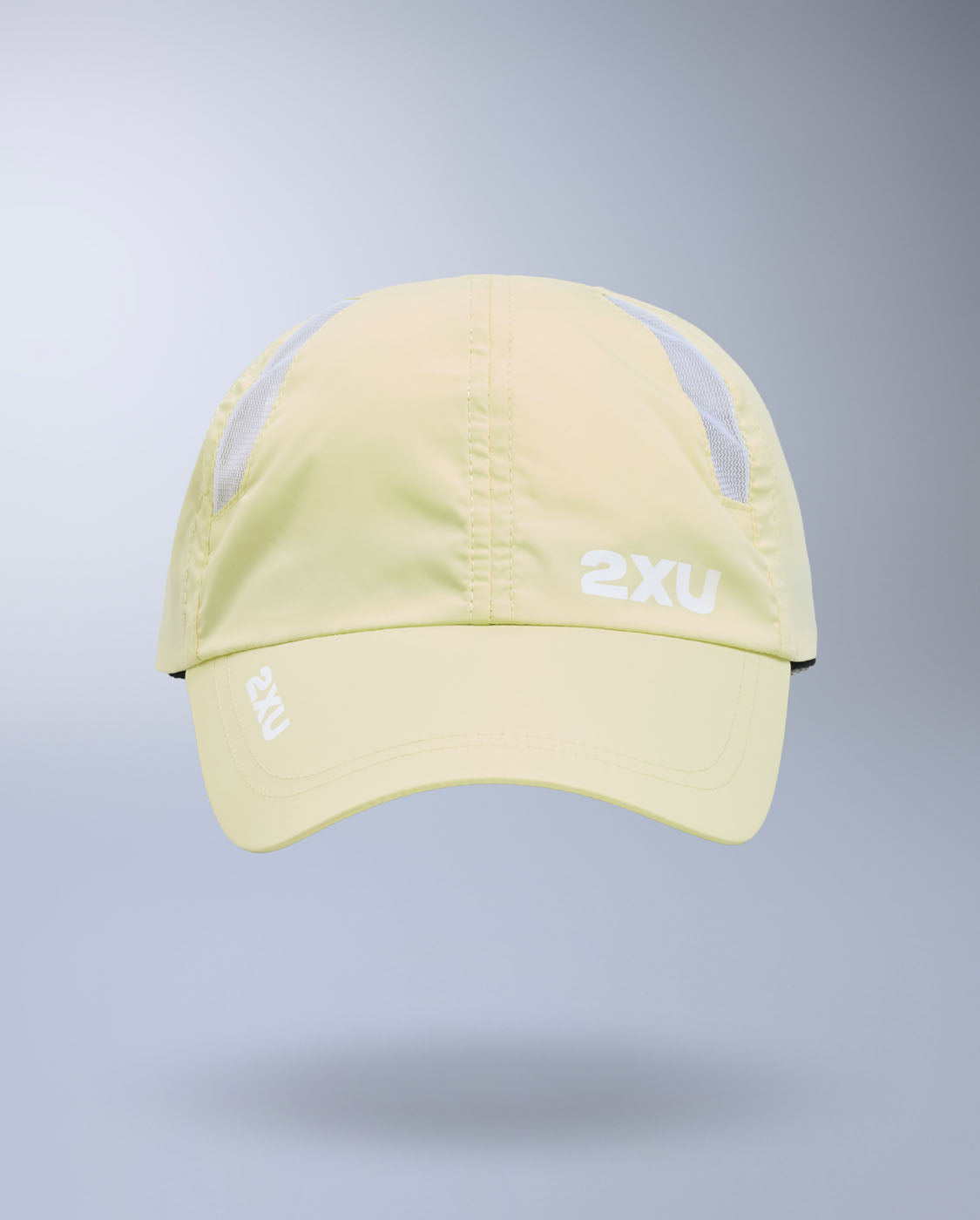 2xu-run-cap-berretto-running-unisex-giallo-chiaro image 2