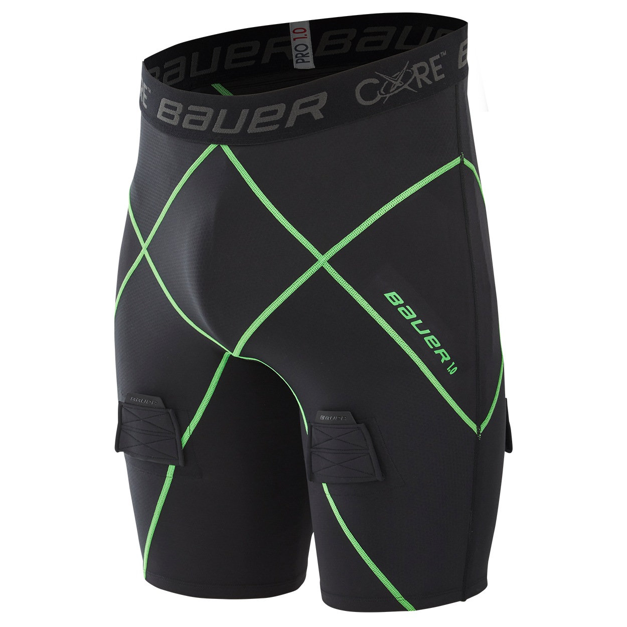 bauer-core-1-0-jock-short-slip-a-compressione-con-conchiglia image 1