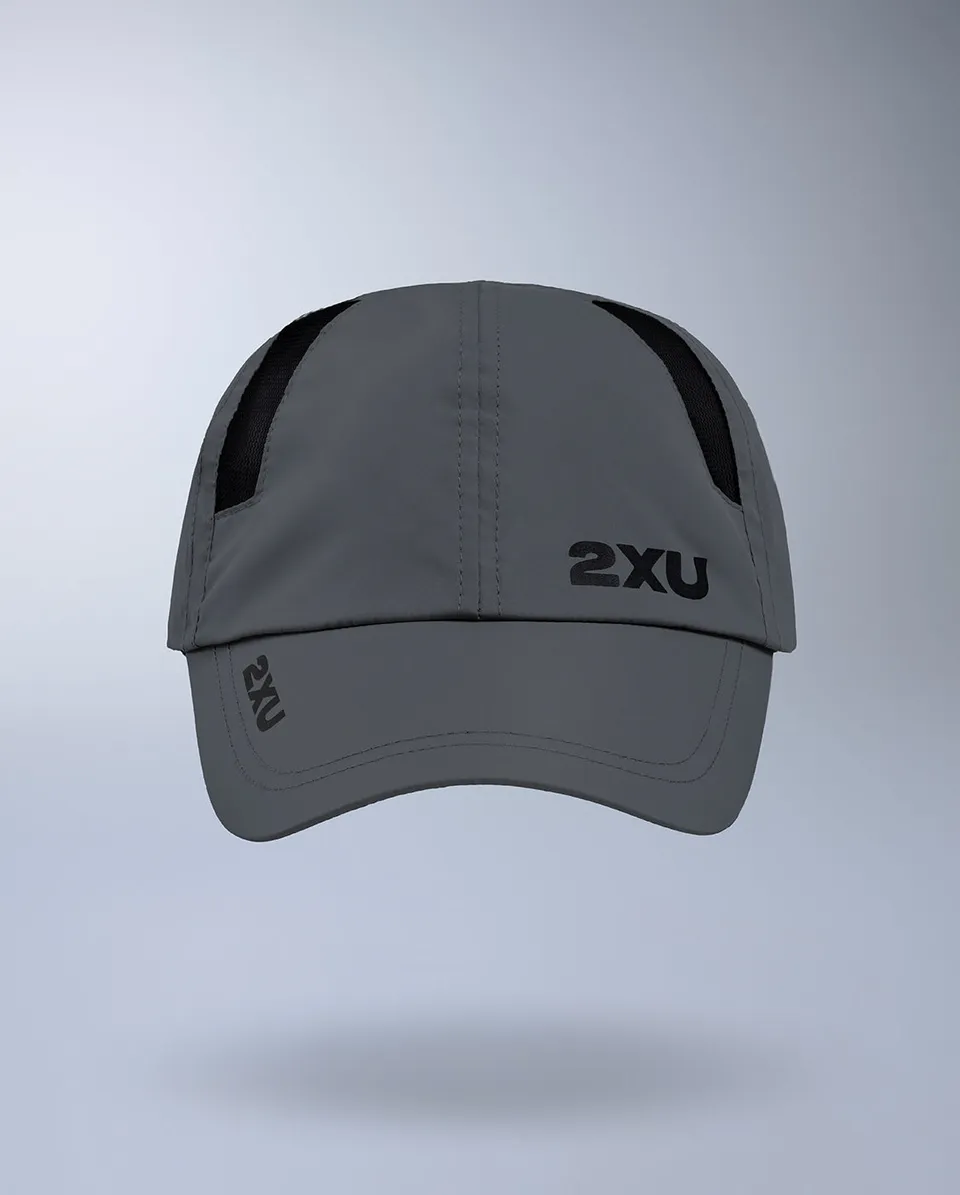 2xu-run-cap-cappellino-running-unisex-grigio image 1