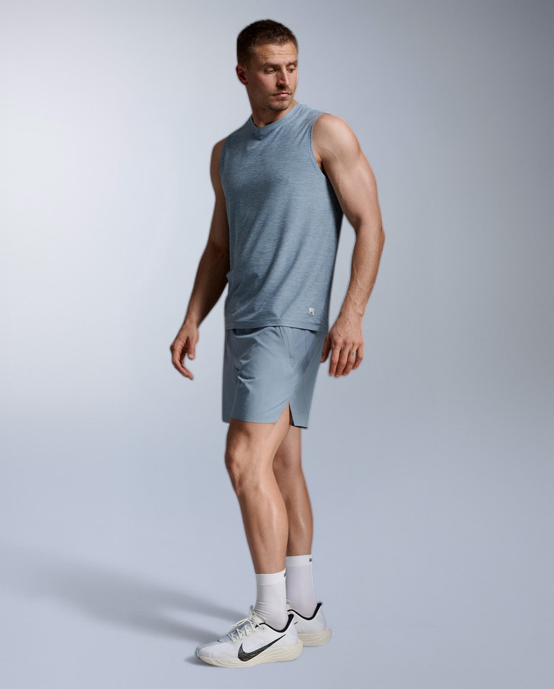 2xu-signature-tank-canotta-training-uomo-blu-regular-fit image 7