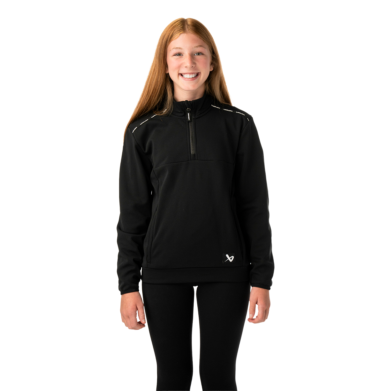 bauer-team-fleece-felpa-1-2-zip-youth image 4