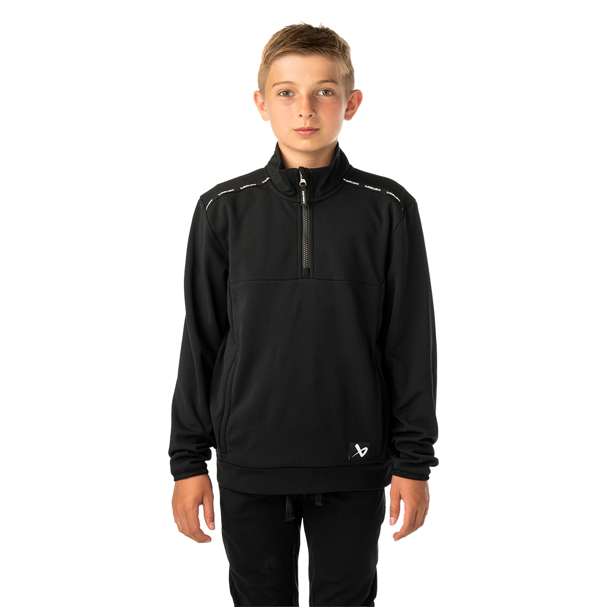 bauer-team-fleece-felpa-1-2-zip-youth image 5