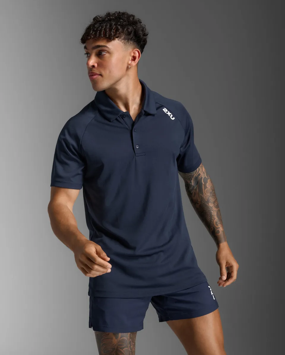 2xu-aspire-polo-uomo-blu-navy image 1