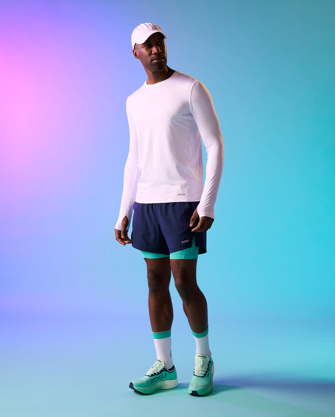2xu-ignition-grid-maglia-termica-base-layer-bianco image 6