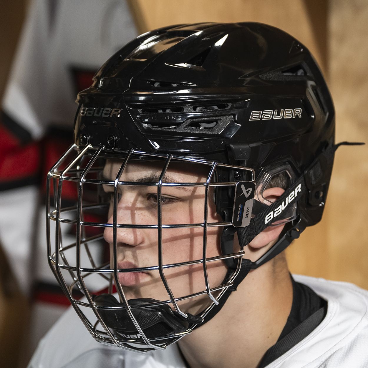 bauer-contour-chrome-gabbia-casco-hockey-acciaio image 4