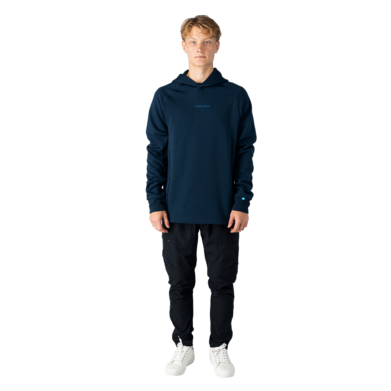 bauer-travel-hoodie-senior-felpa-con-cappuccio-nero-innovation-series image 6
