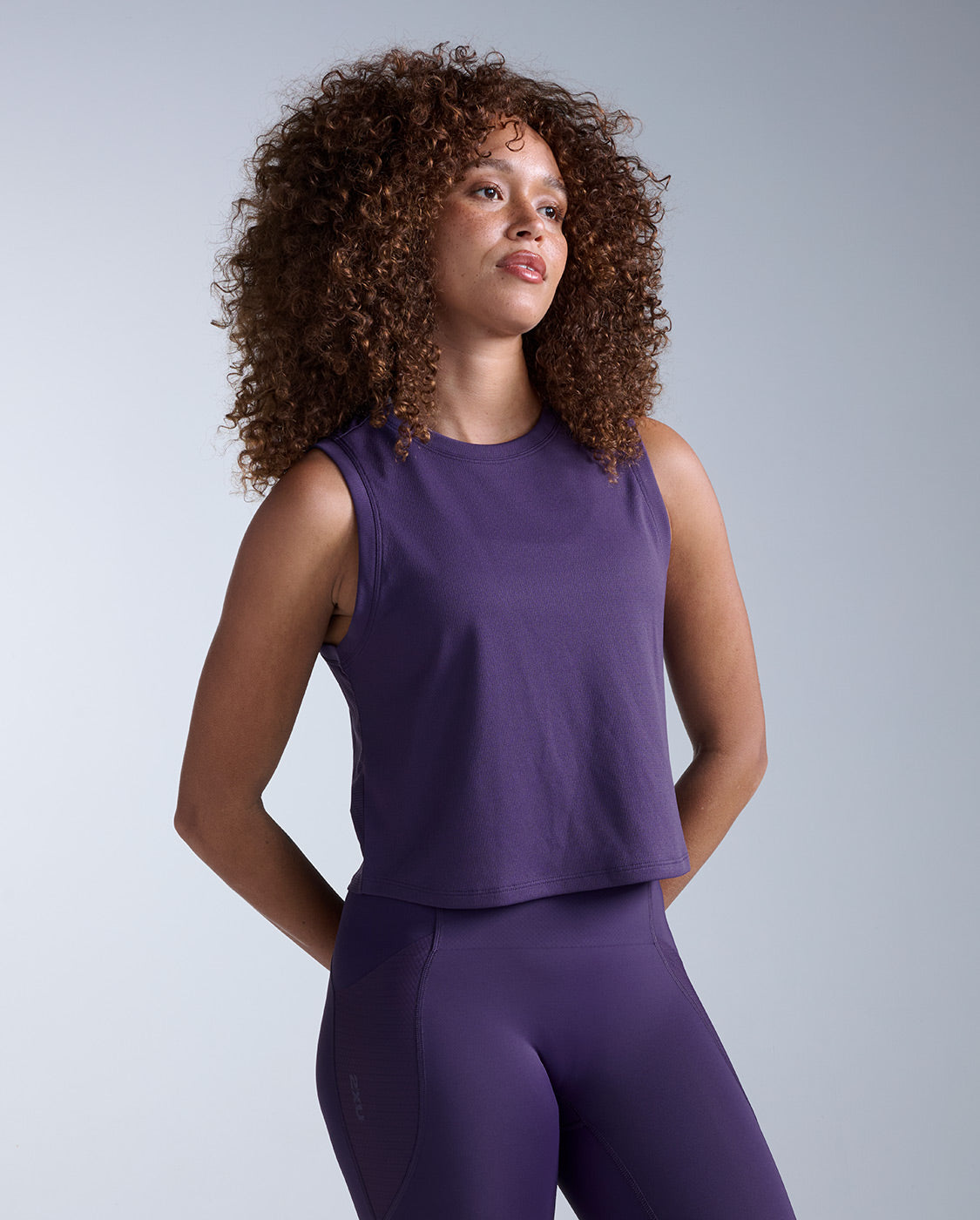 2xu-aero-mesh-crop-tank-canotta-running-donna-crop-viola image 2