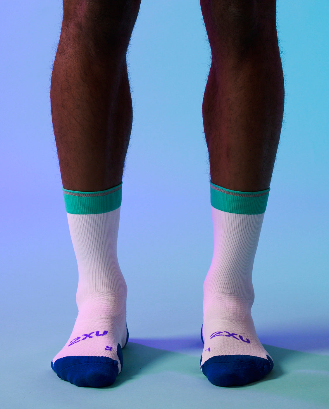 2xu-vectr-light-cushion-crew-socks-calze-running-uomo image 3