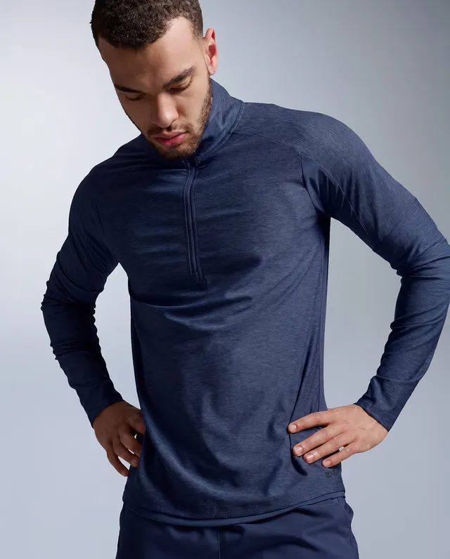 2xu-aero-1-2-zip-maglia-running-uomo-blu-slim image 1