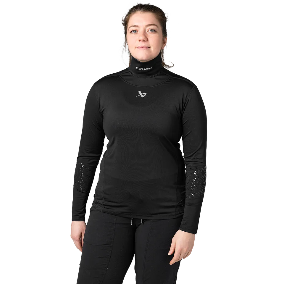bauer-sottomaglia-donna-manica-lunga-antitaglio-con-protezione-collo image 1