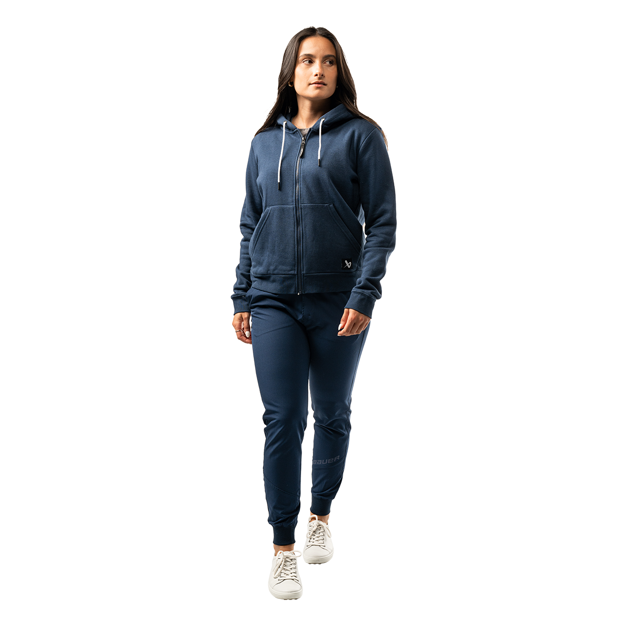 bauer-s25-team-full-zip-felpa-con-cappuccio-donna image 6