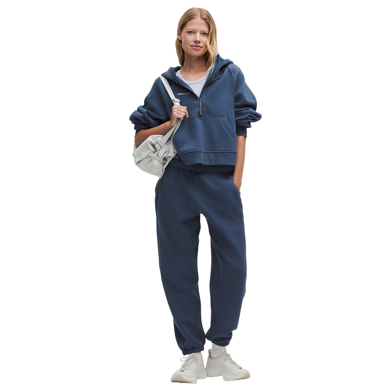 bauer-x-lululemon-scuba-felpa-half-zip-oversize-donna image 8