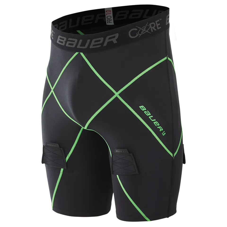 bauer-core-1-0-jock-short-slip-a-compressione-con-conchiglia image 1