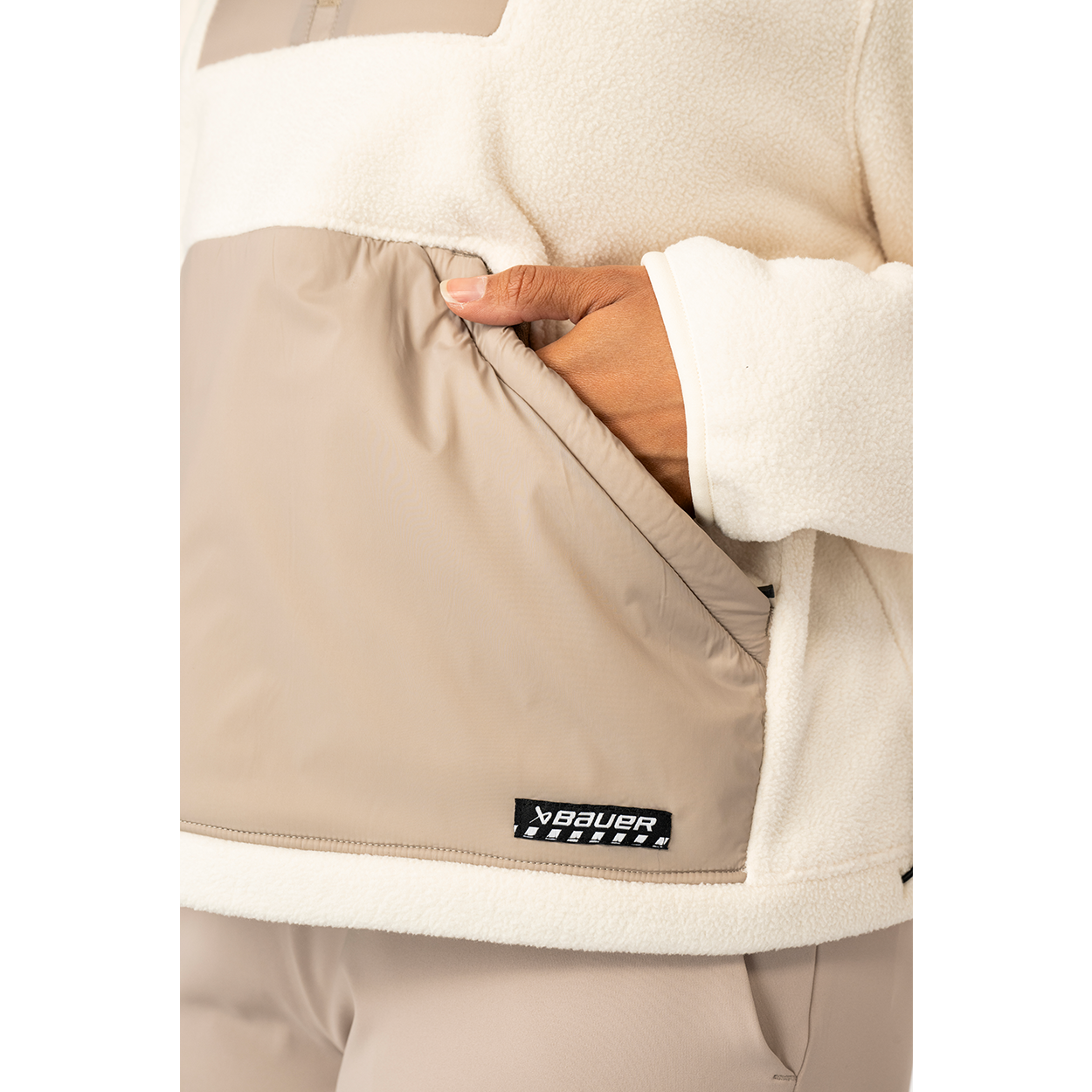 bauer-polar-fleece-zip-donna-felpa-pile-mezza-zip image 3