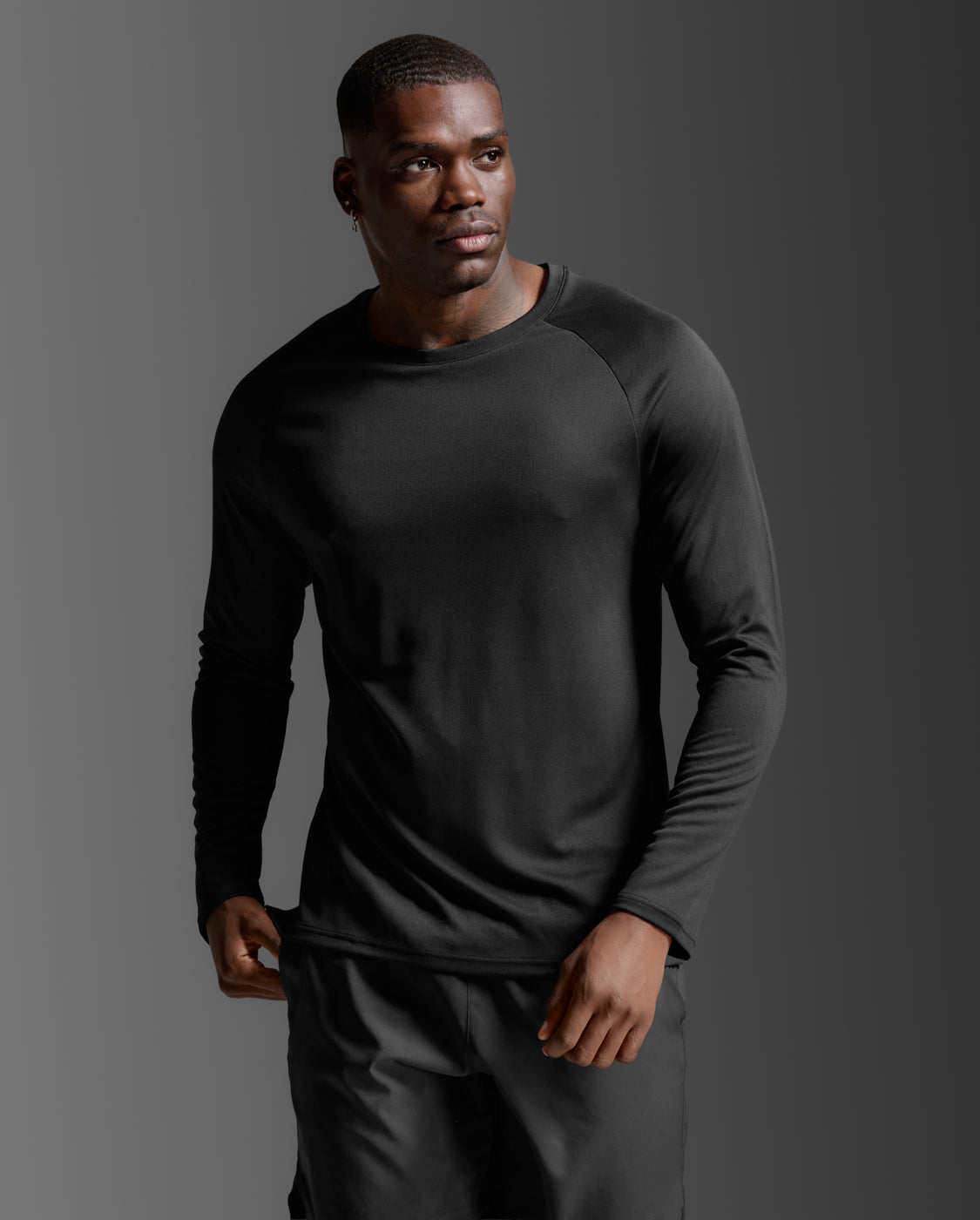 2xu-aero-long-sleeve-maglia-running-nero-2 image 4