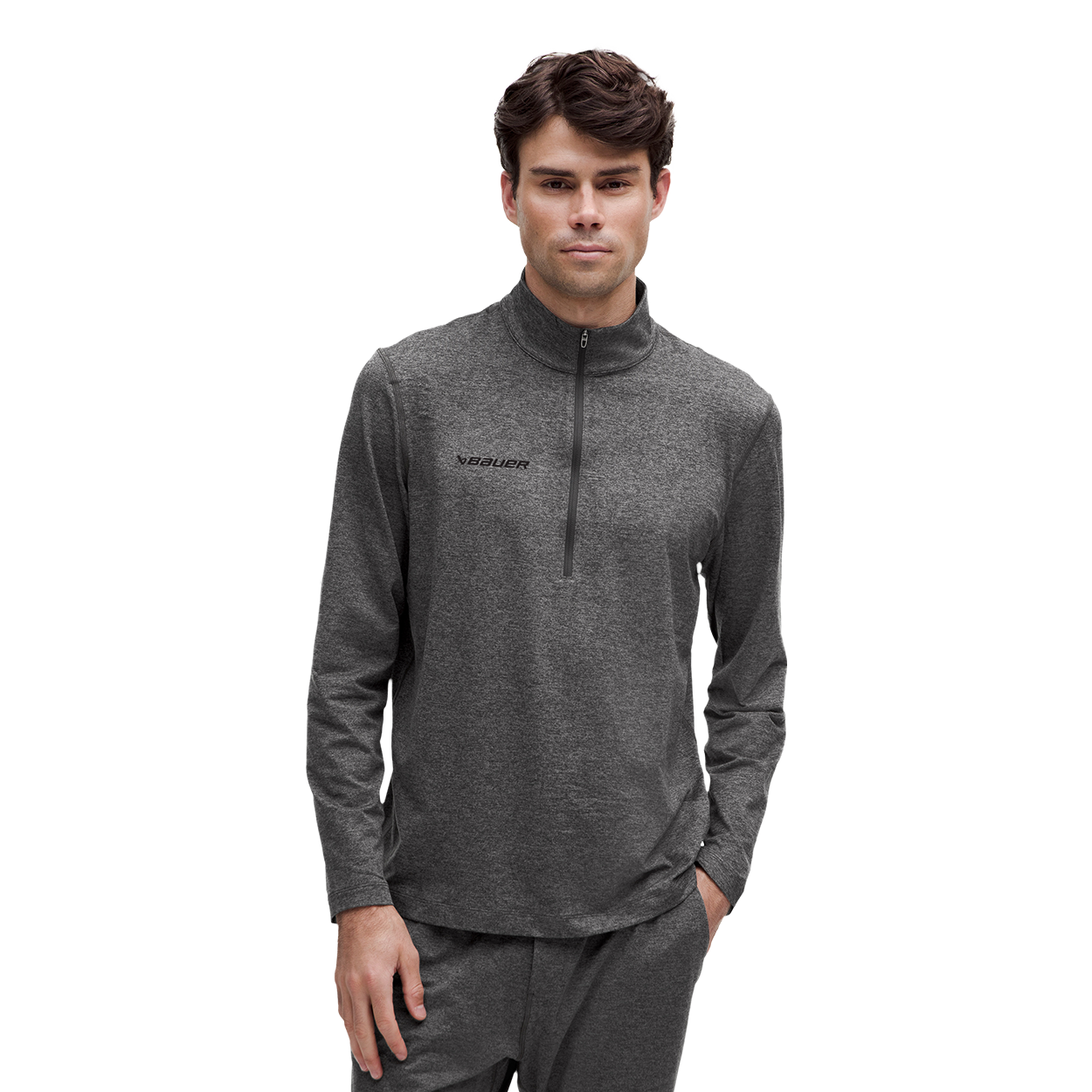 bauer-x-lululemon-soft-jersey-half-zip-felpa-uomo image 1