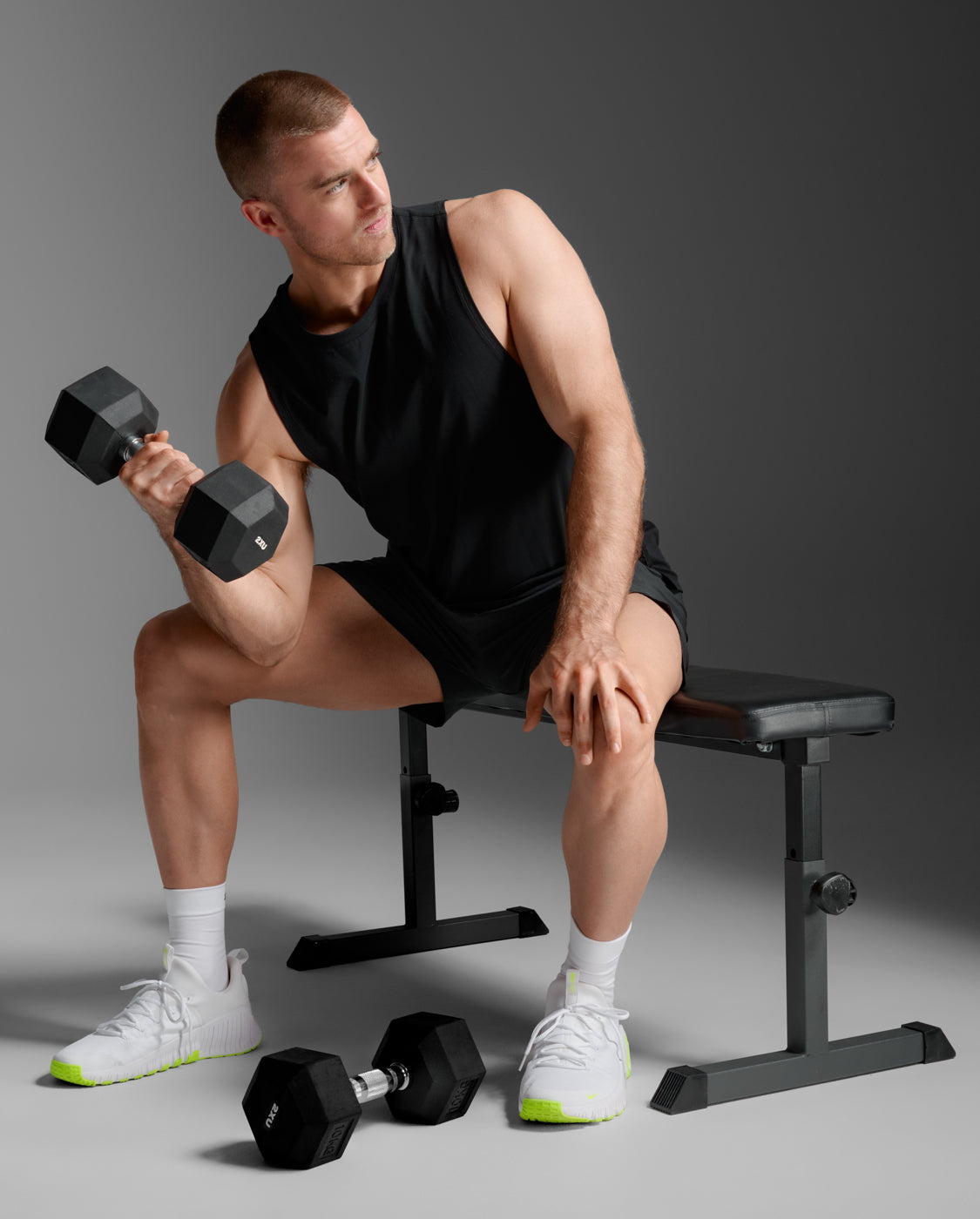 2xu-motion-cotton-flex-tank-uomo-nero image 6