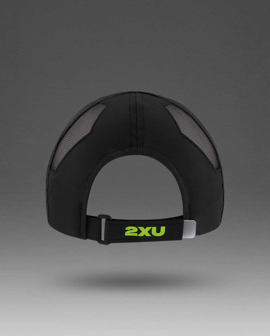 2xu-run-cap-cappellino-running-unisex-nero-giallo image 3