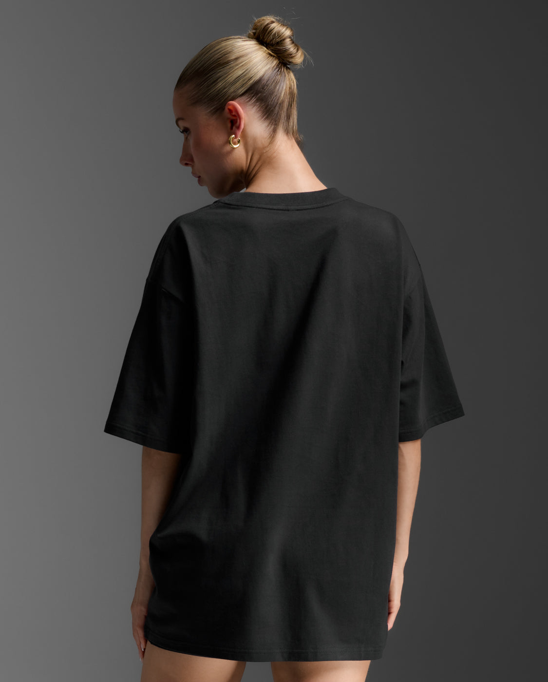 2xu-ez-oversized-t-shirt-in-cotone-organico-nero image 3