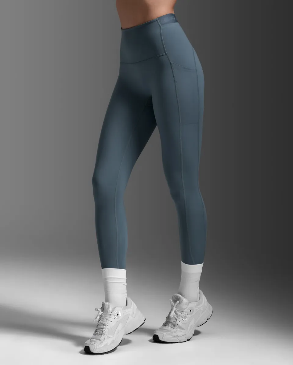 2xu-form-stash-hi-rise-compression-tights-con-tasche-verde image 1